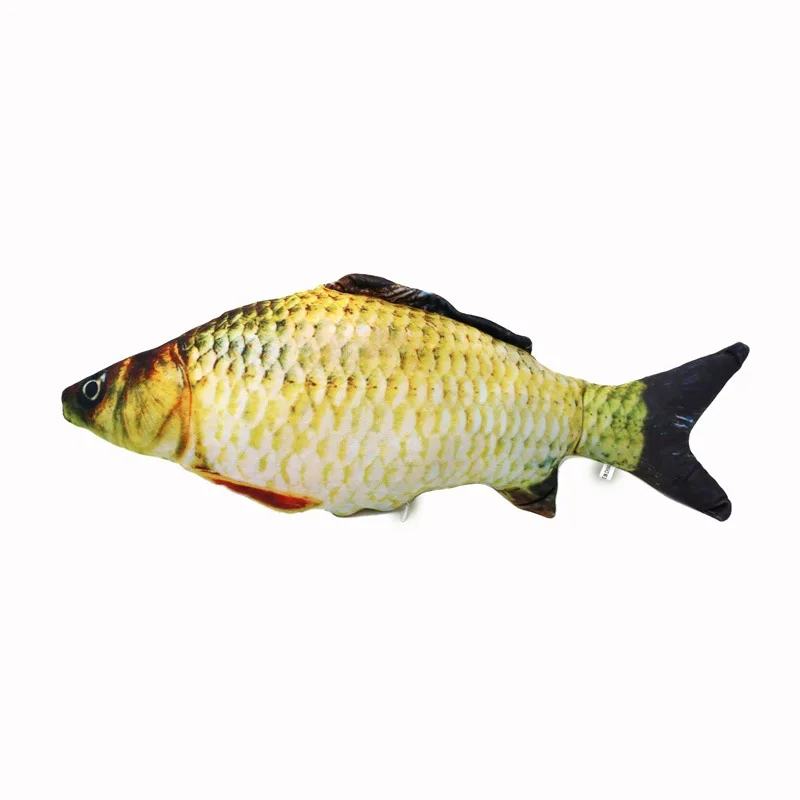 new design Amazon hot selling Funny USB Charging Interactive Stuffed Plush Fish Cat Toy Electric Moving Floppy Fish Cat Toy