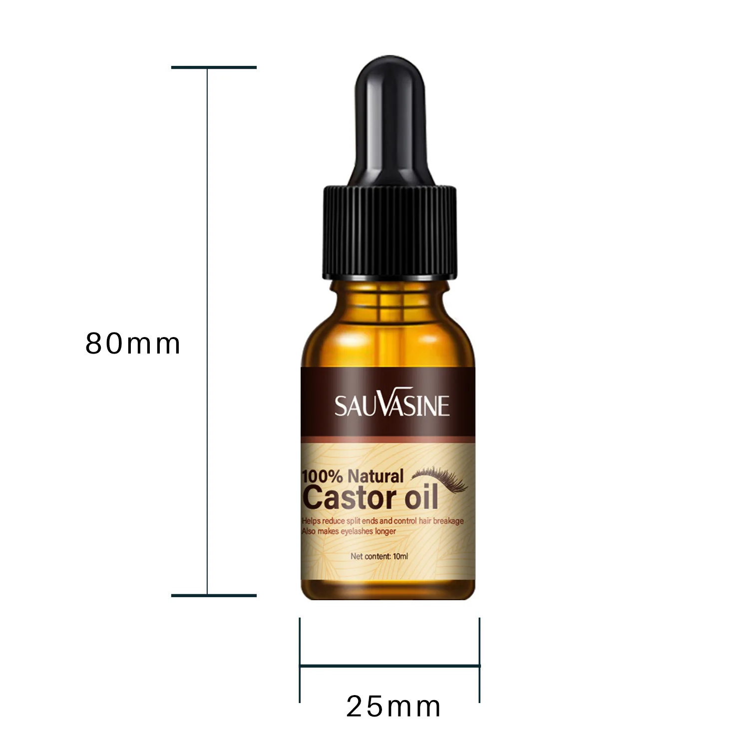 Private Label Wholesale Eyelash Growth Treatments Lash Serum Natural Curl Natural Thick Castor Oil Eyelash Growth Serum