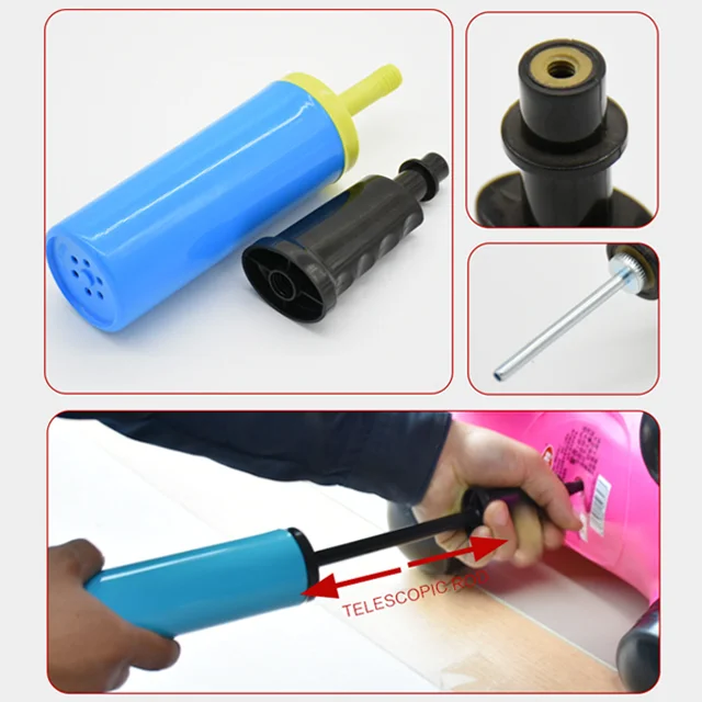 Mini multi-function football pump manual balloon and gymnastic ball hand air ball pump balloon inflation tool for party