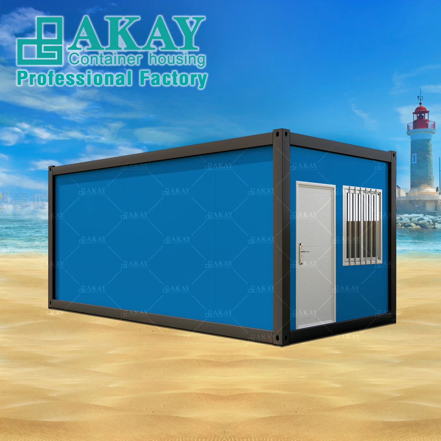 Akay Smarthouse light steel frame house kits fast assembly expandable prefab prefabricated luxury prefab villa house