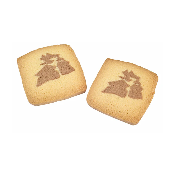 Популярный сувенир из Осаки в форме замка какао тесто запеченные толстые сабли нарезанные немного толще для текстуры с бабочным вкусом