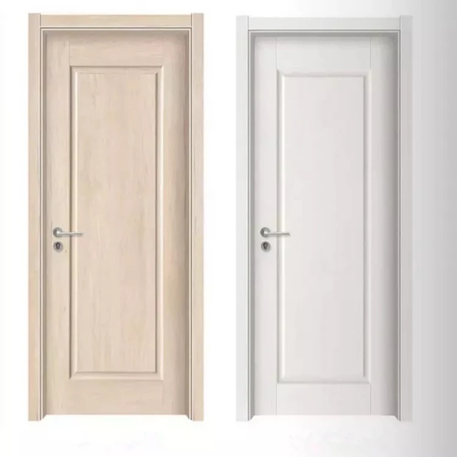 
New design apartment villa entrance melamine swing wood entry door 