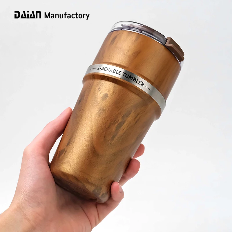2021 Daian Design Patent Triple Layer Dishwasher Safe Vacuum Insulated Stackable Stainless Steel Tumbler