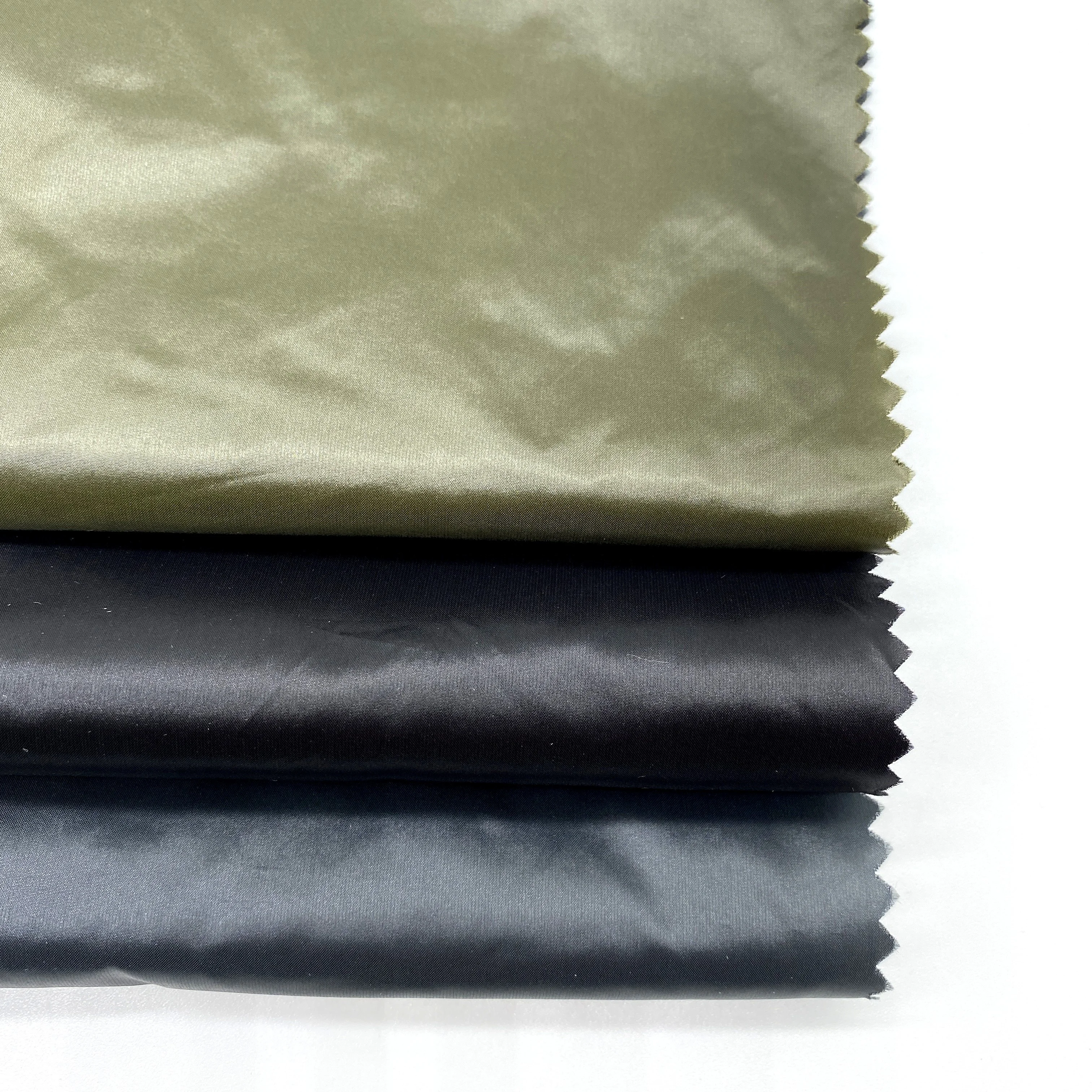 
OEKO-100 Standard GRS 380T Recycled 100%Nylon Fabric Cire and waterproof finishing For garments shell fabric 