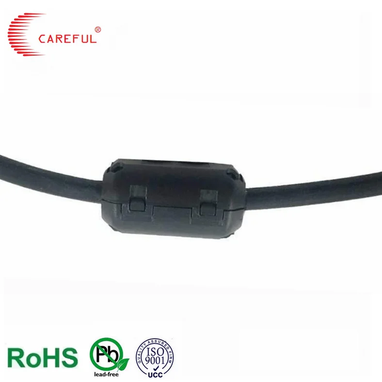 Custom size EMI EMC soft ni-zn ferrite RFI EMI Noise Suppressor Filter for Power Cord USB Cable