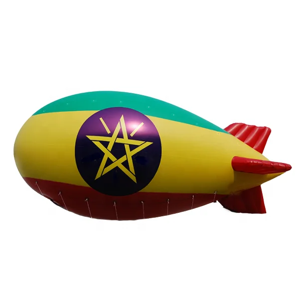 PVC inflatable floating advertising blimp airship helium balloon