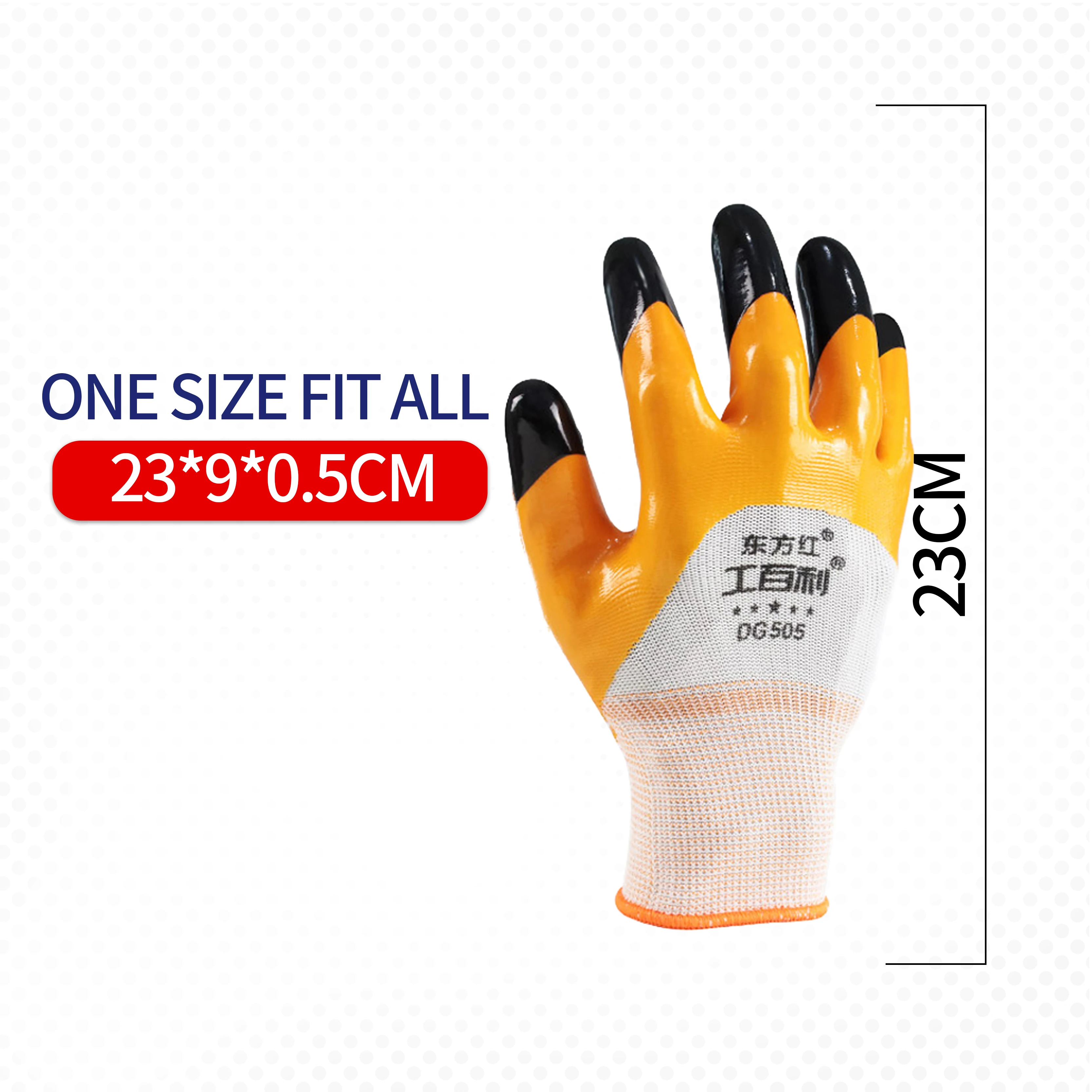 Wholesale Labor Protection Safety Work Nitrile Gloves  Working Hand Safety Gloves