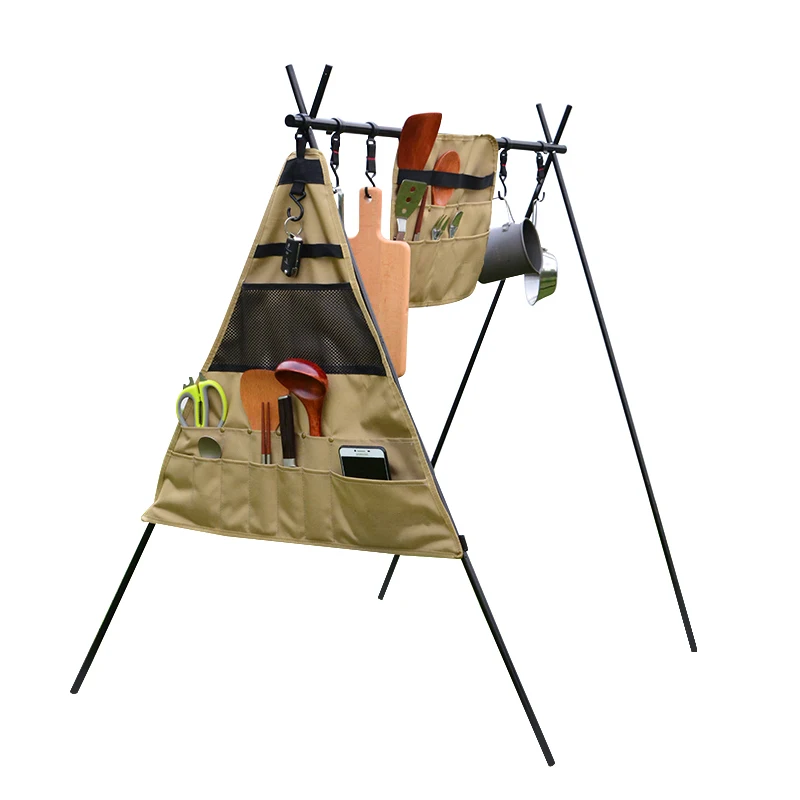 Портативный многофункциональный висит Кемпинг хранения приборы из нержавеющей стали, сумка для путешествий