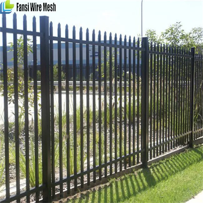 Factory Price  Wrought Iron Garden Fence Ornamental  Iron Fence Steel Fence