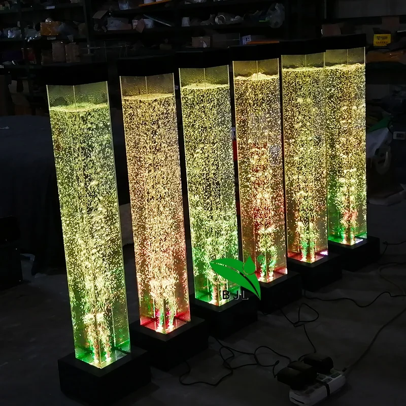 Украшение для свадьбы, аквариума, водяной пузырь, фонтан, колонна, декоративное освещение столба для свадьбы