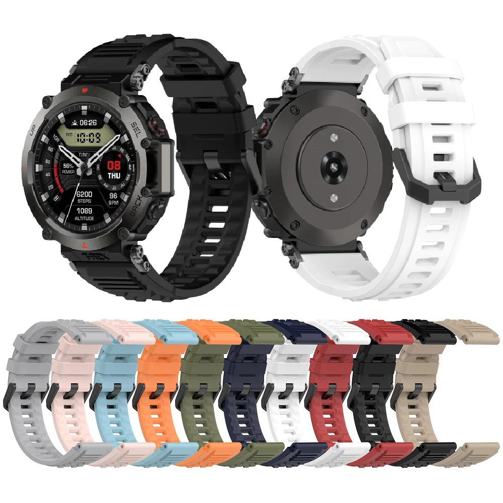 Сменный браслет для смарт-часов аксессуары Amazfit T-Rex Ultra A2142 спортивный силиконовый ремешок часов