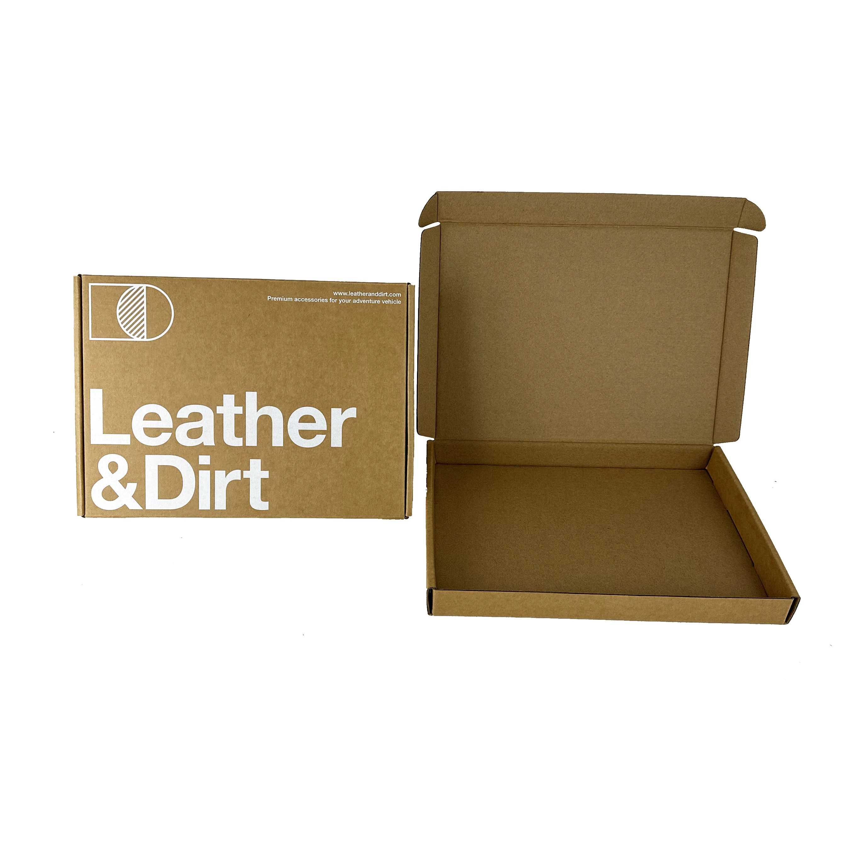 C17 Printed Silk Logo Flat Pack Packaging Box Corrugated Folding Kraft Mailer Shipping Mailing Box For Small Products