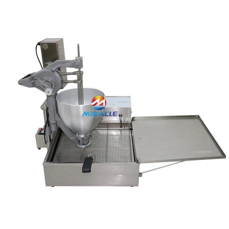 Bakery mini automatic donut doughnut making frying machine