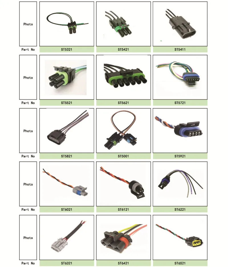 Automobile 2 Pin Engine Cooling Fan Connector Pigtail Harness for Chevrolet Opel Daewoo Ford
