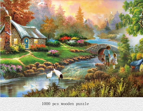 1000  piece puzzle kids wooden puzzles jigsaw puzzle  educational toys