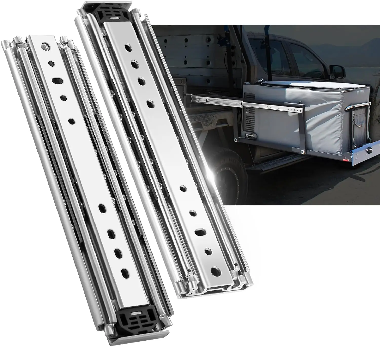 9301 SNEIDA 76mm  225kg Equipment platform Pull slide vehicle modified drawer track Heavy duty electric drawer slide