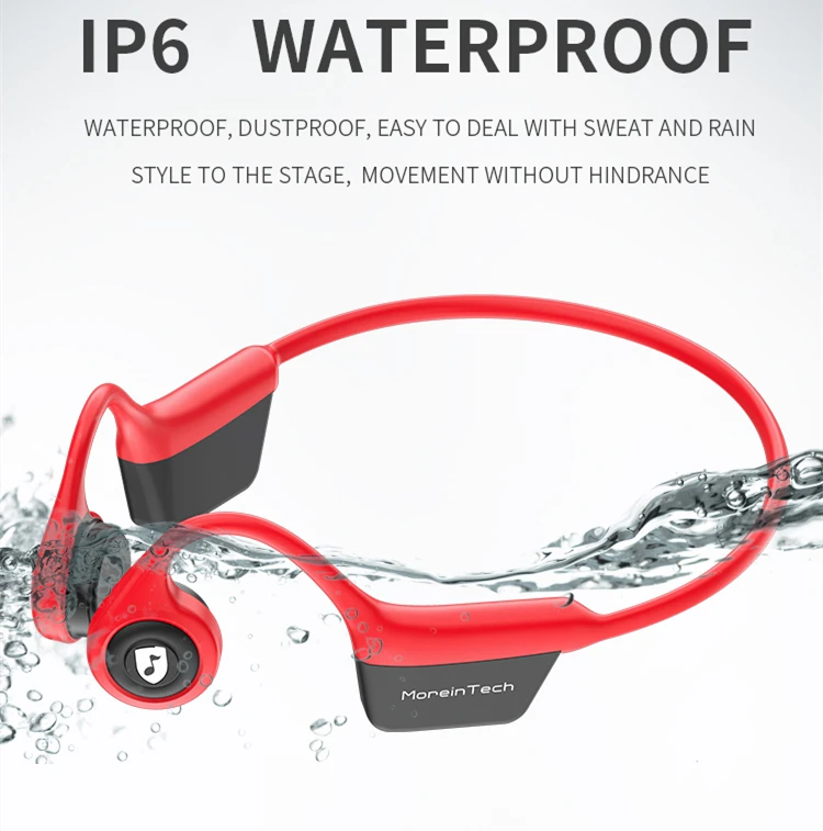 
2021 Dropshipping Latest Fashion Wireless Earbuds Hearing Bone Conduction Ear Hook Waterproof Headphones 