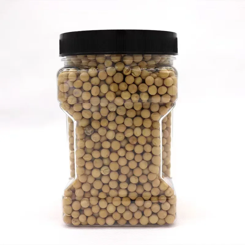 1L Large Empty Plastic Storage Jars with Lids Square Food Grade Wide Mouth Container with Easy Grip Handles