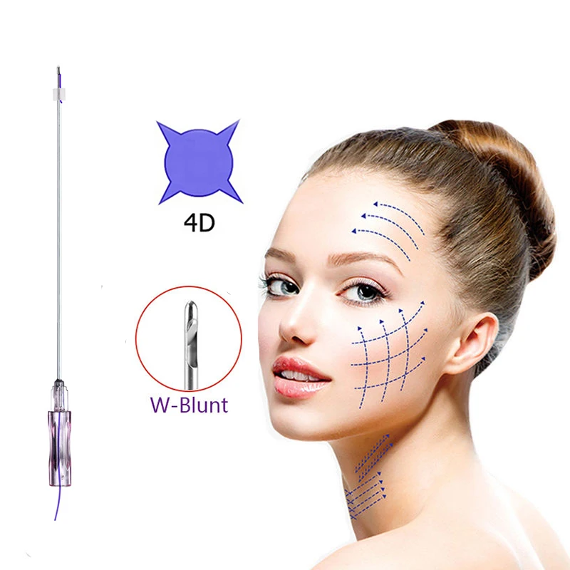 Absorbable Collagen Hilos Blunt W Needle Foxy Eyes 18g 19g 21g 60mm 120mm 4d Thread Cogs
