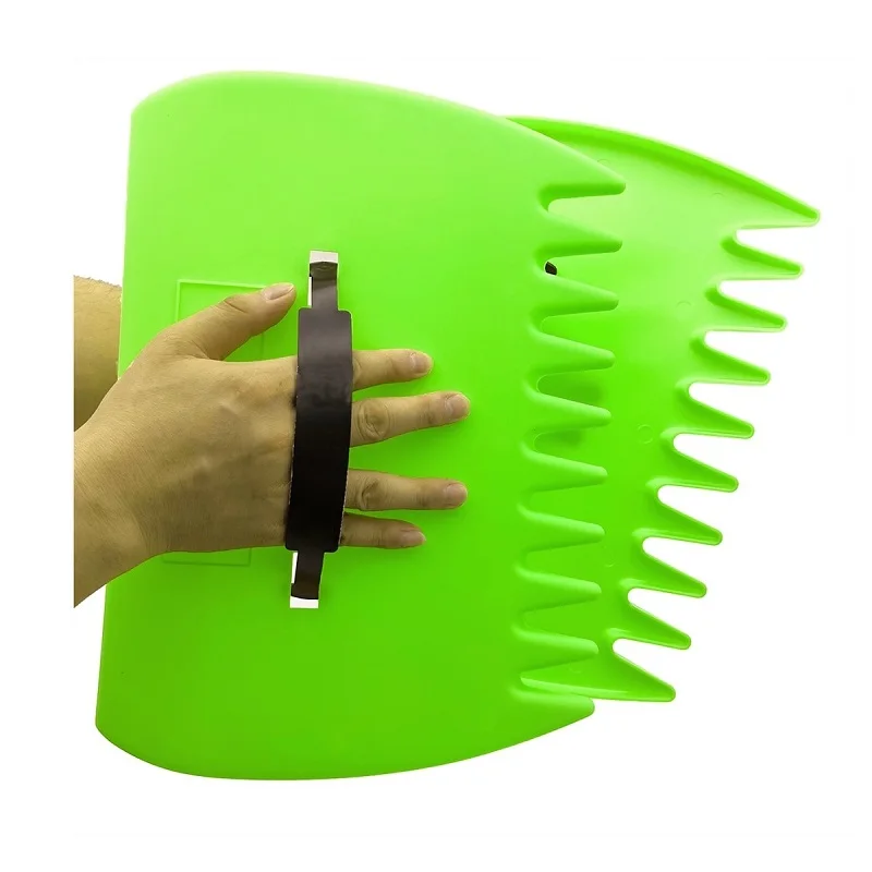 Outdoor Fallen Leaves Clip Handheld Collecting Rake Garden Tools Gardening Plastic Rake