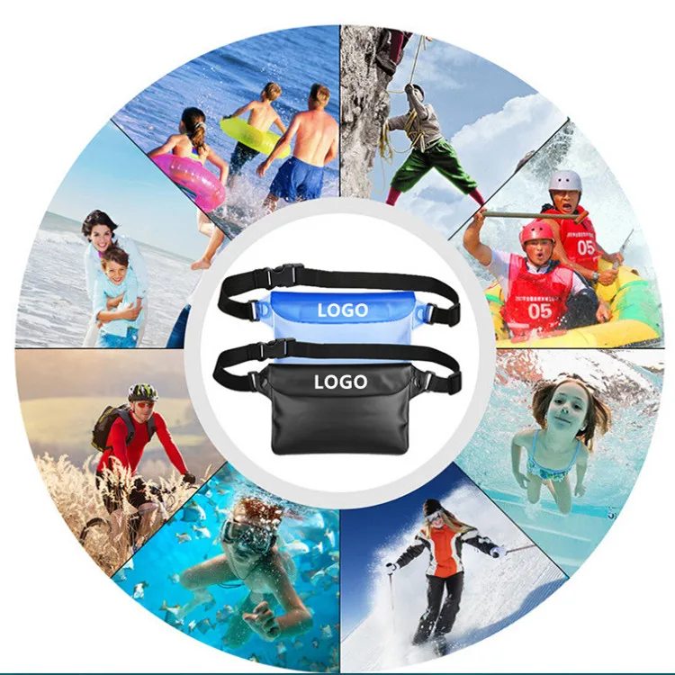 High Quality Boys Female Unisex Waterproof Custom Logo Waist Pouch Bag Transparent Clear Fanny Pack Waist Bag