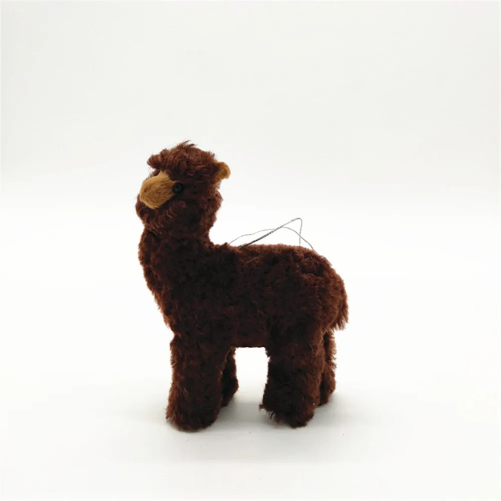 Custom New Cute Alpaca Doll Simulated Little Sheep Animal Ornaments Christmas Gift Llama Plush Toy For Kids