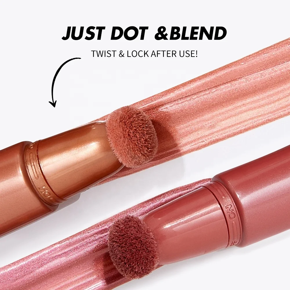 Wholesale Customizable Vegan Shimmer Cream Blush Hot Selling 3 Color Cheek Tint Waterproof Creamy Private Label Liquid Blush