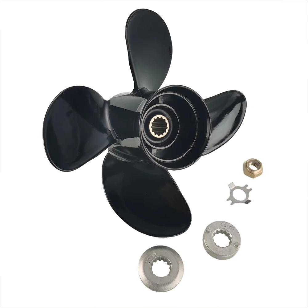 4 Blades 25-70 HP 10 5/8'x12' underwater  Marine Propeller For MERCURY Outboard Engine