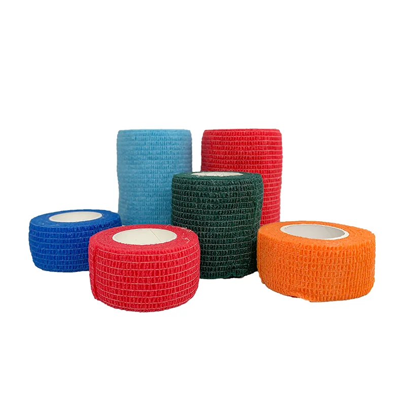 Bulk wholesale cohesive bandage custom logo printed cohesive bandage