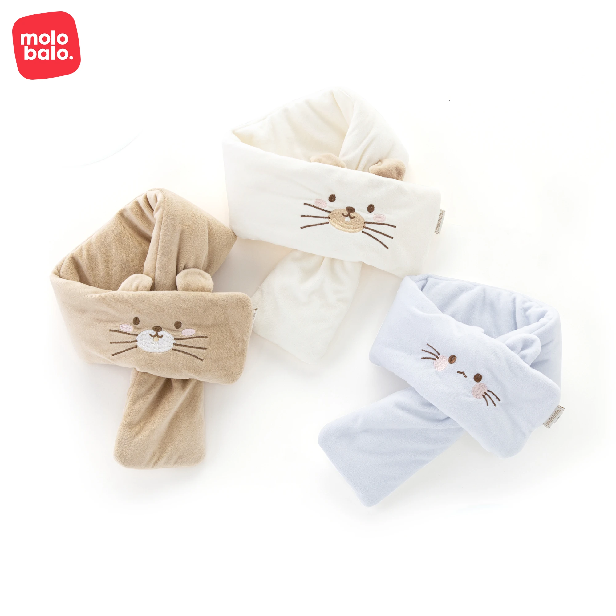 Осенне-зимний милый детский шарф уличный сохраняющий тепло Детский плюшевый шарф с крестом детские мягкие шарфы для детей