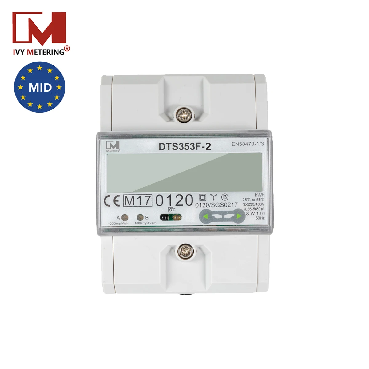 Система солнечной энергии трехфазный электронный измеритель Modbus с двунаправленным