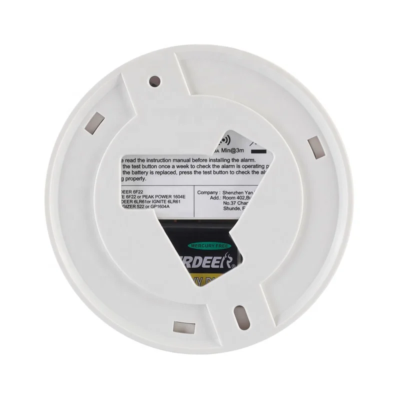 12-year factory 10 years 3V lithium  battery photoelectric office smoke detector