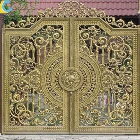 Outdoor Yard Decorative aluminum Houses Gates and gate Railing Panels Metal Aluminum gate for Sale
