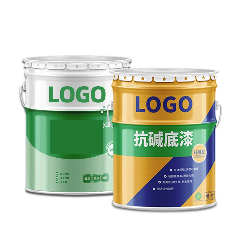 10 liter metal bucket paint with inner lacquer coating and hoop lid