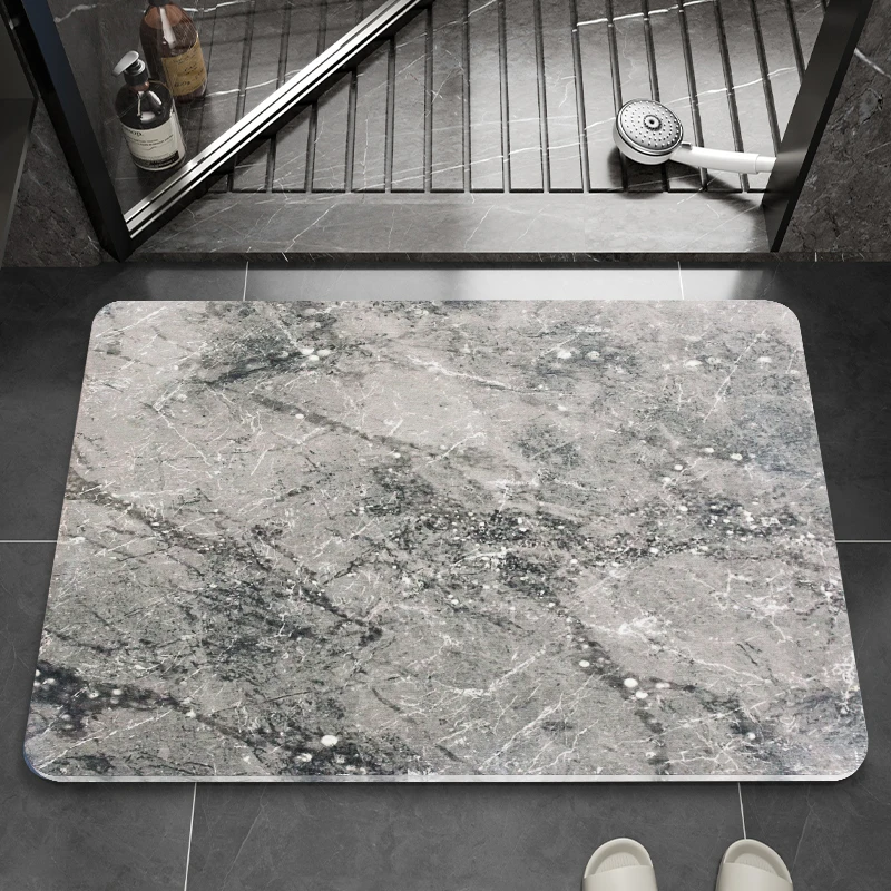 Low price Sample Quick Drying Diatomaceous Earth Shower Mat Diatomite stone Bath Mat Bath Rug
