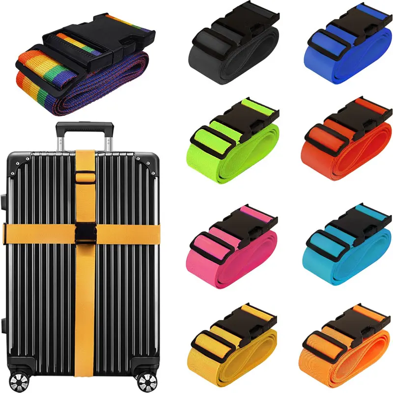 Регулируемая длина Пряжка нейлоновая пластиковая пряжка ремешок на заказ багажный ремень персонализированный