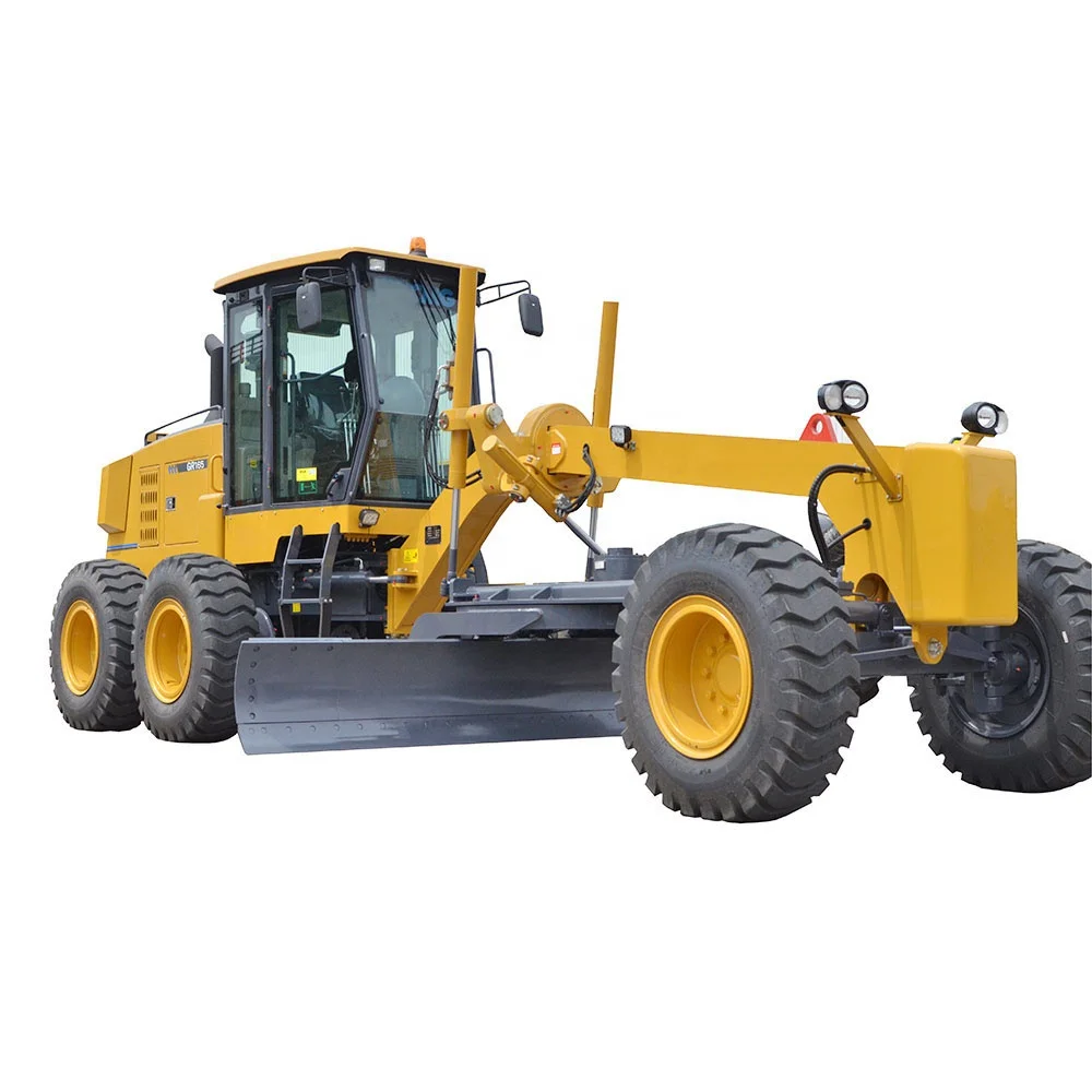 132kw Road Construction Machinery Motor Grader GR165  With Front Blade And Rear Ripper
