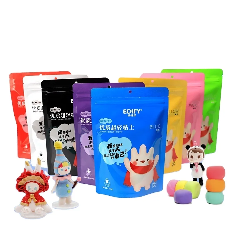 100g 8 видов цветов нетоксичный суперлегкая глина Playdough Полимерная поделки своими руками Набор для