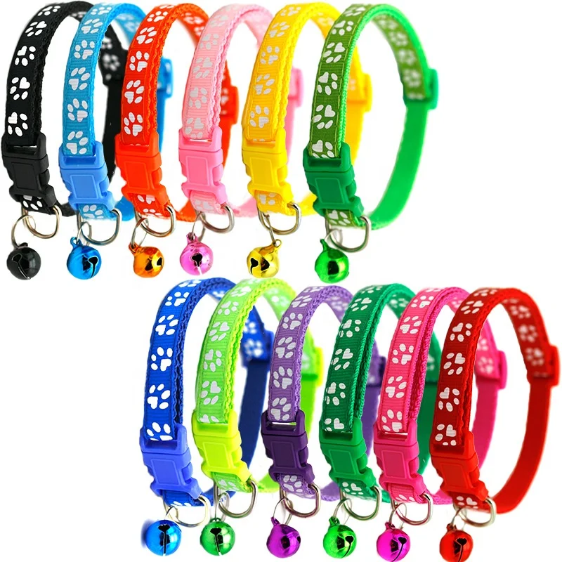 2020 Custom Luxury Personalized Adjustable Nylon Printed Training  Pet Cat Dog Collars
