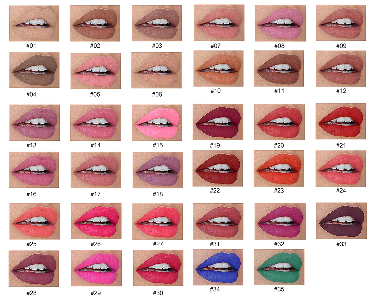 
Vegan long lasting lip makeup lipliner and lipstick set waterproof private label matte liquid lipstick 