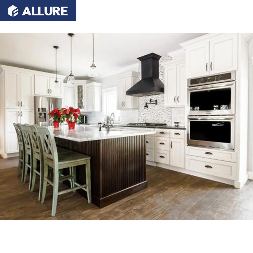 Allure High Quality Simple Interior Design Wall Smart Cabinets Wood Luxury Kitchen Unite Modern