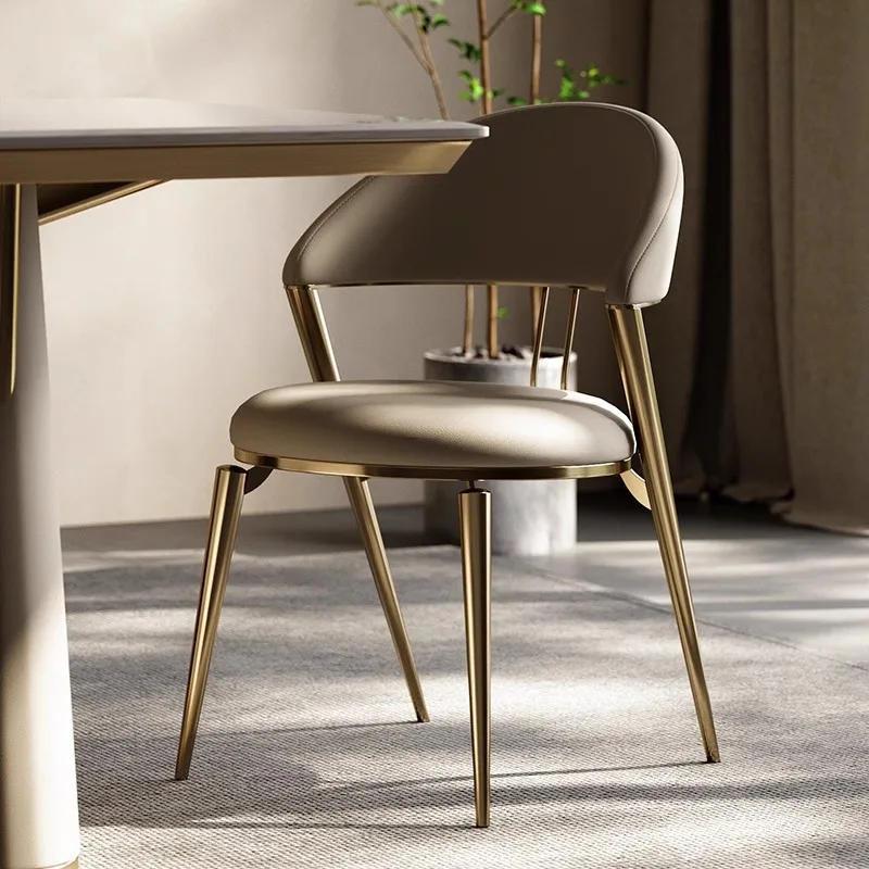 Italian Luxury Stainless Steel Dining Chair for Home Hotel Restaurant Coffee Shop Modern Style for Living Room Kitchen Apartment