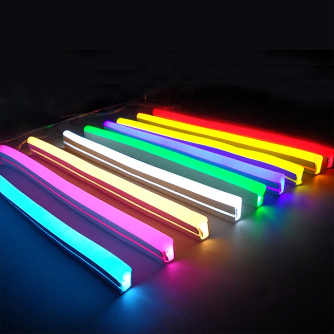 GM MJH1101 5m neon led strip light 12v flexible led rope light factory wholesale neon party flex led separating silicone strips