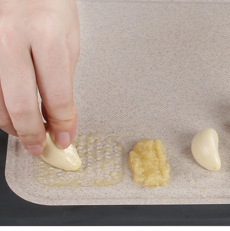 Double-Sided Cutting Board Stainless Steel and Wheat Straw PP with Built-in Grater for Kitchen Non-Slip and Easy to Clean