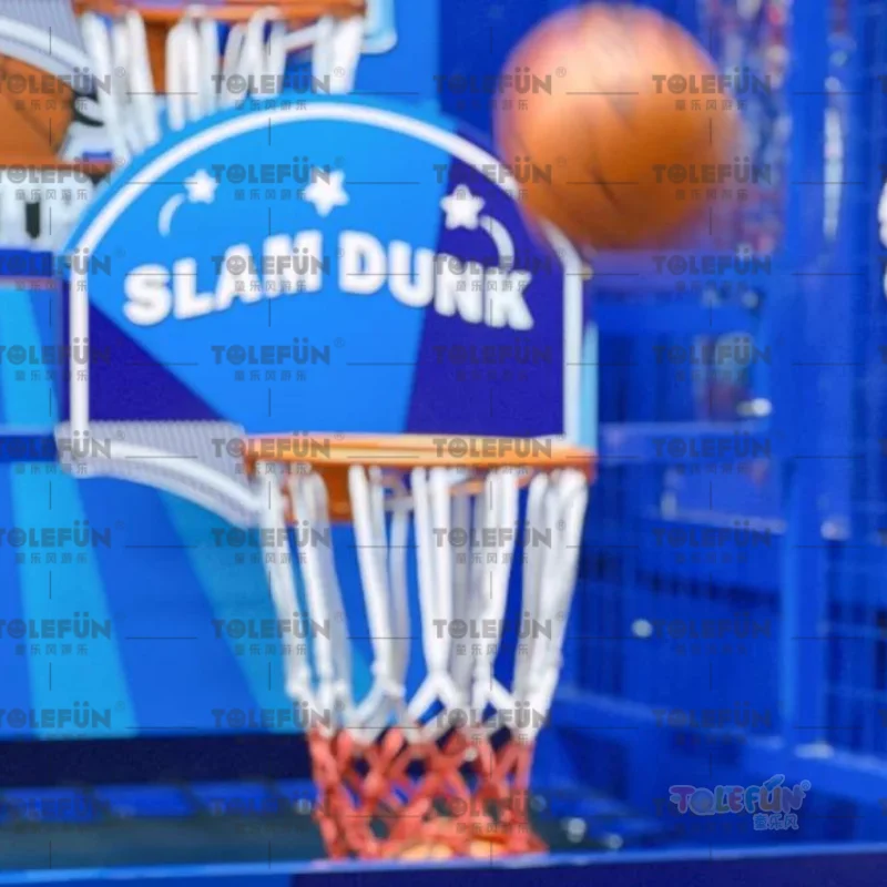 Tolefun Factory Custom Theme Park Midway Festival Slam Dunk Hot Shot Basketball Arcade Machine Carnival Booth Game For Luna Park