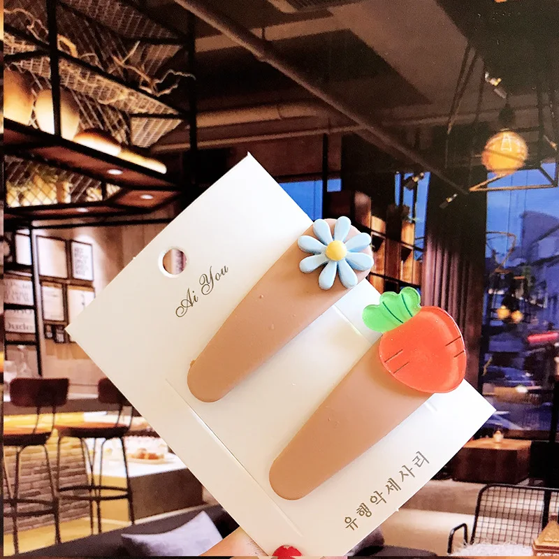 Fruit Hairpin Cute Girl Bangs Clip Set Hairpin Headdress Broken Hair Clip