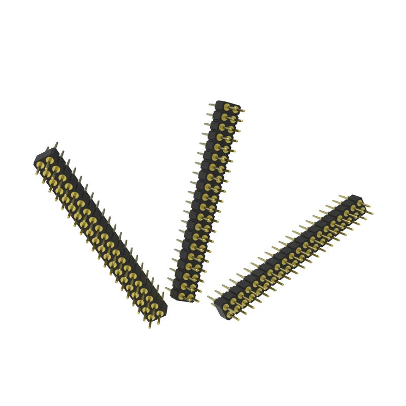 FPIC pogo pins male female connectors PCB board electronics spare parts 2.54mm2 pitch pin headers