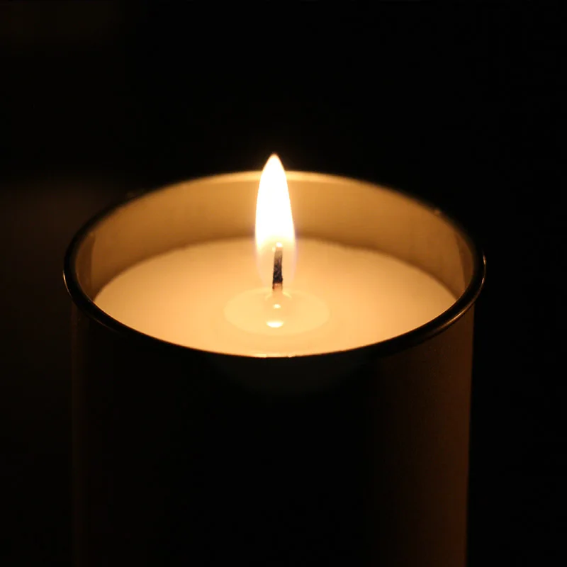 Manufacturer Catholic Spiritual Votive Applicable Ordinary White Smokeless Candle Tins For Home Church Decoration