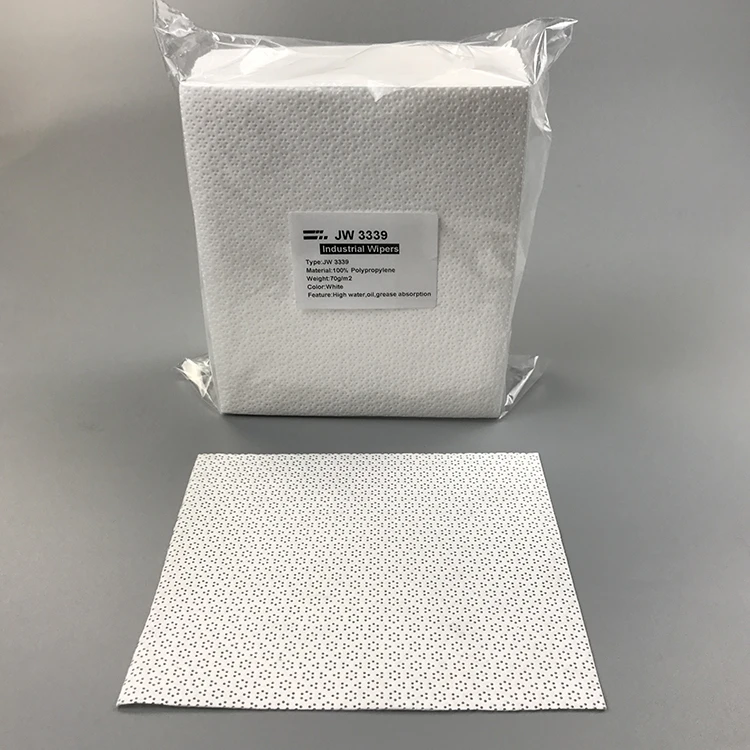 Oil Wiping Heavy Duty PP Meltblown Nonwoven Industrial Cleaning Cleanroom Wipe