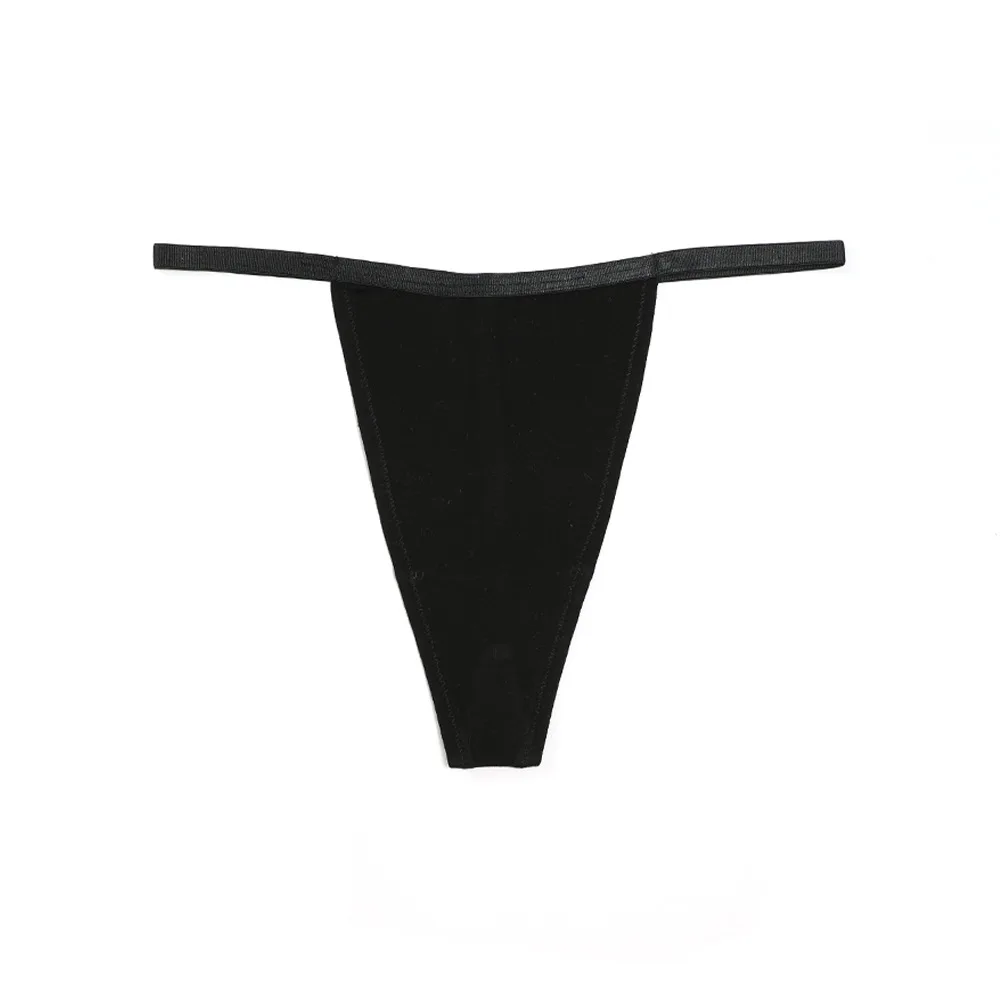 2023 Hot Wholesale Pure Cotton Large Size Underwear T-thong Thin Sexy European Size Women Seamless Bikini Culotte Tangas Thongs